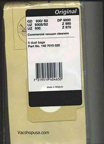 Advance Paper Bag, NILFISK GD-930 5 Pack